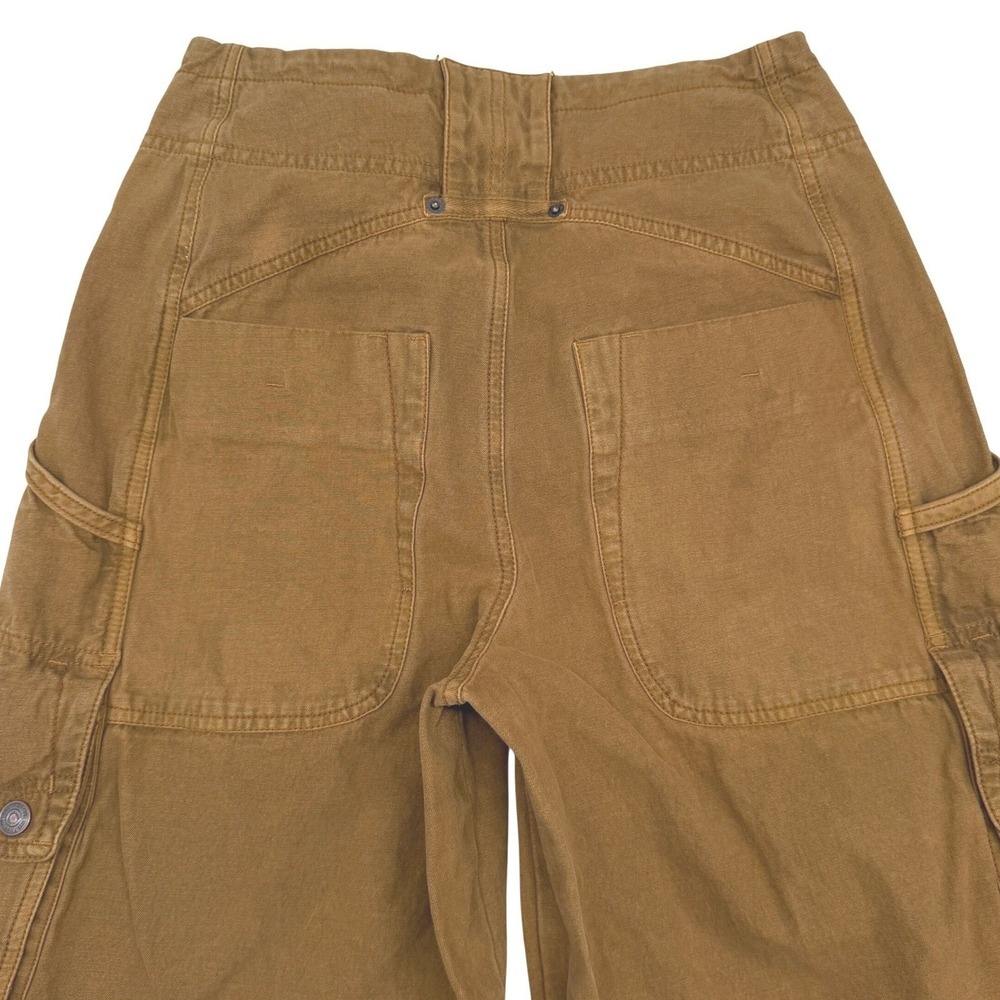 Free People Womens Brentwood Slouchy Cargo Pants Size 4 Bronze Brown Workwear - Picture 5 of 7
